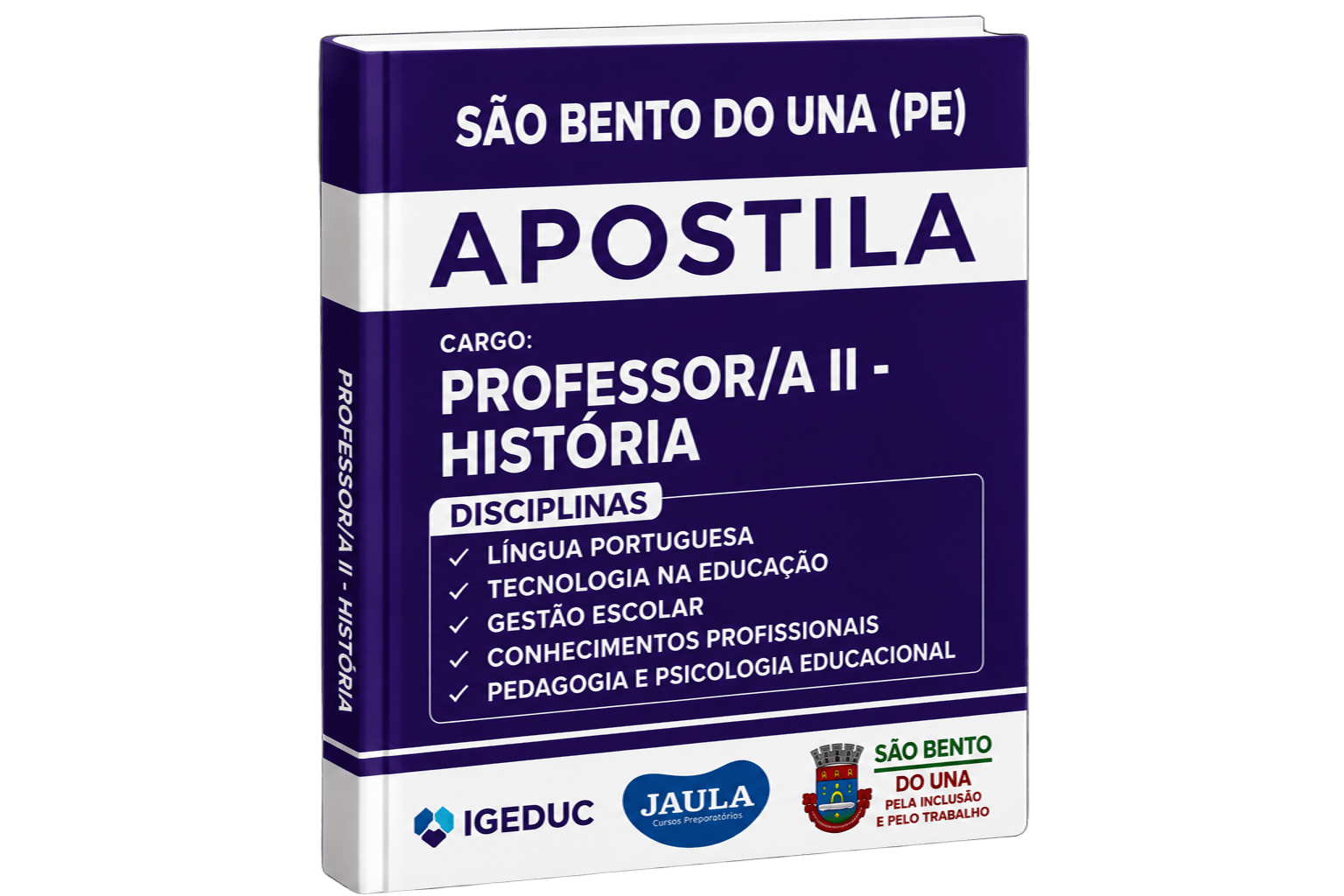 Imagem do curso: APOSTILA DIGITAL - PROFESSOR/A II - HISTÓRIA - SÃO BENTO DO UNA - PE - IGEDUC 
