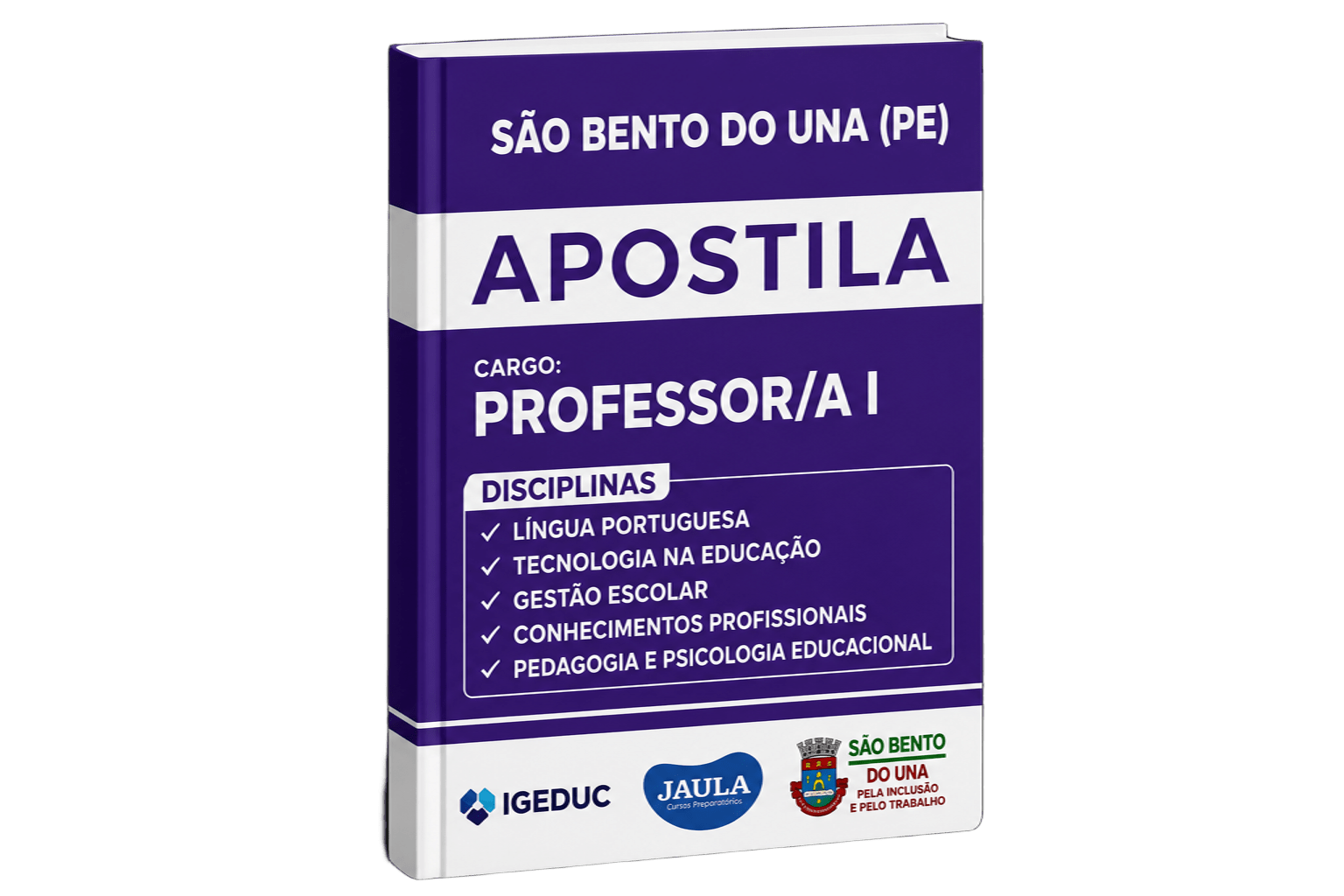 Imagem do curso: APOSTILA DIGITAL - PROFESSOR/A I - SÃO BENTO DO UNA - PE - IGEDUC 